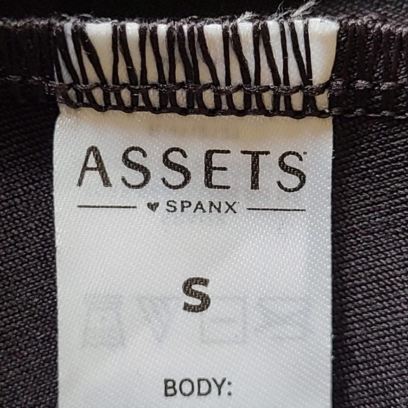 SPANX Assets All Over Faux Leather Leggings 20258R‎ Very Black D28 Women's Small - Picture 6 of 11